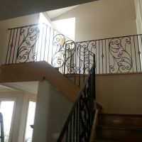 Black Indoor Wrought Iron Balustrade