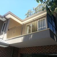 Black Outdoor Wrought Iron Balustrade