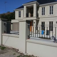 Black Outdoor Wrought Iron Fence