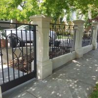 Black Outdoor Wrought Iron Fence