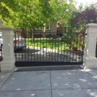 Black Outdoor Wrought Iron Gates