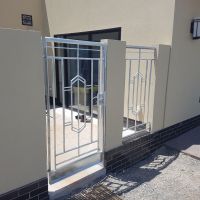 Silver Outdoor Wrought Iron Gates