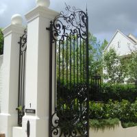 Black Outdoor Wrought Iron Gates
