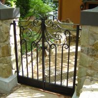 Black Outdoor Wrought Iron Gates