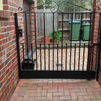 Black Outdoor Wrought Iron Gates