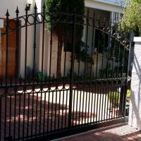 Black Outdoor Wrought Iron Gates Brighton