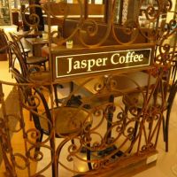 Black Indoor Wrought Iron Shop Counter