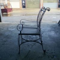 Black Wrought Iron Chair